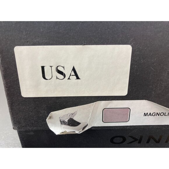 Pinko Pink/Black/White Leather Sneakers 5 - Picture 5 of 6